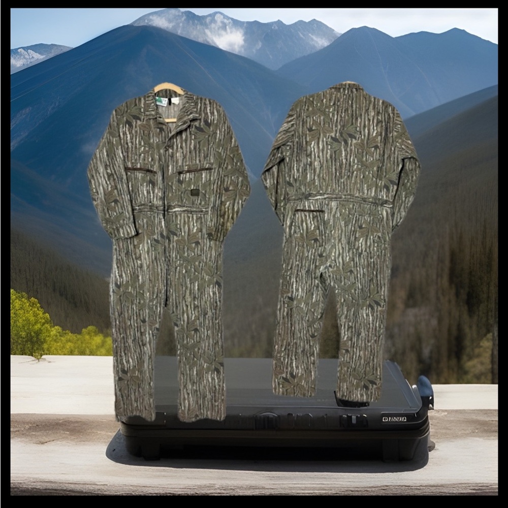 Vtg Liberty Realtree Uninsulated Hunting Workwear Overalls XXL Men's